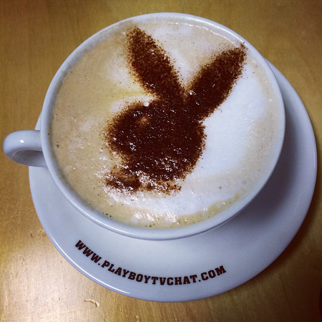 Start of the day .. Playboy coffee !