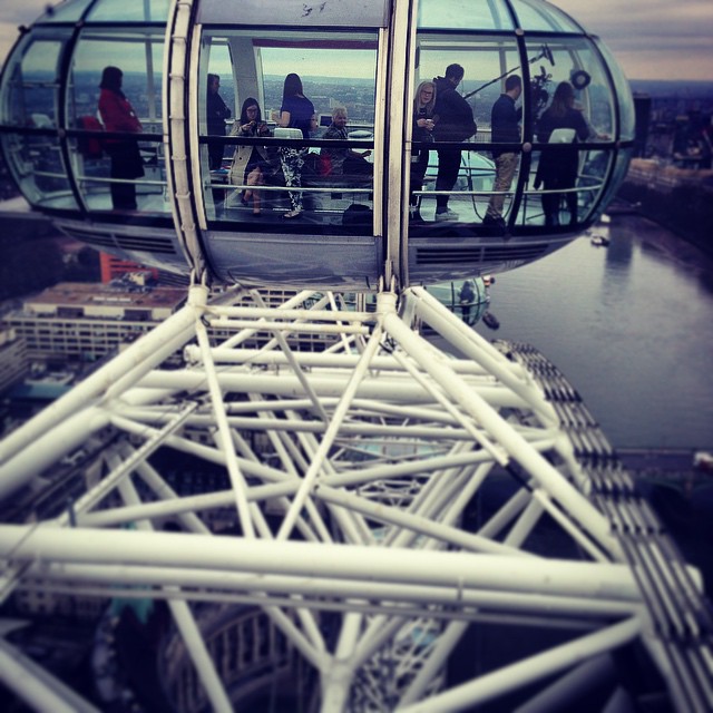 Filming on the london eye !!! :)
